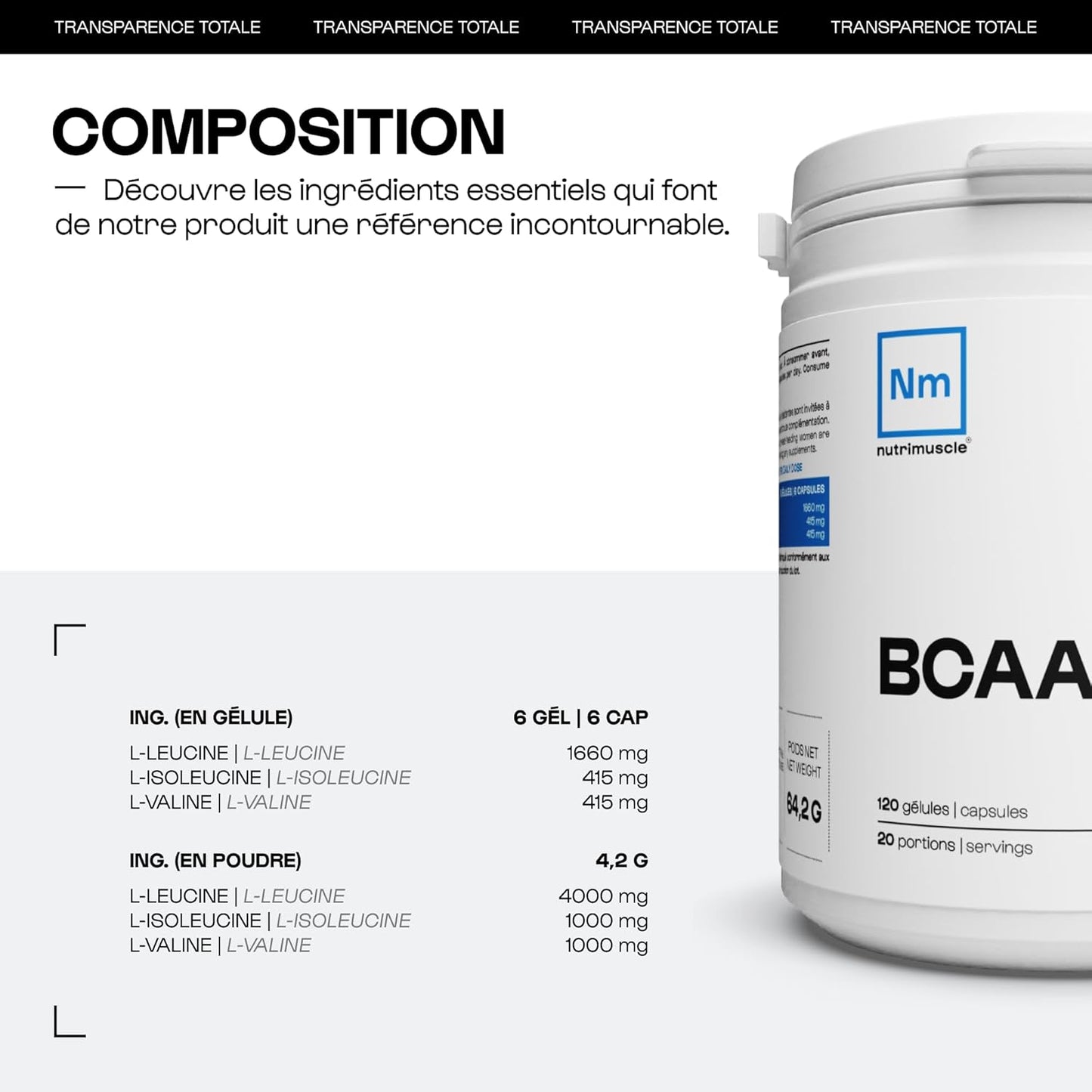 BCAA 4:1:1 Nutrimuscle